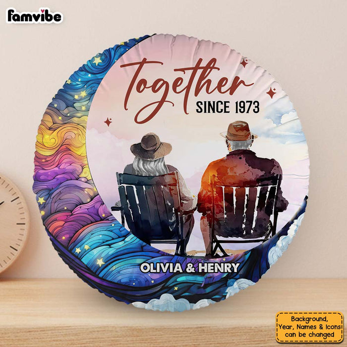 Personalized Gift for Couple Anniversary Together Shaped Pillow 30626 1