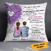 Personalized Couple The Day I Met You Pillow MR61 30O34 thumb 1