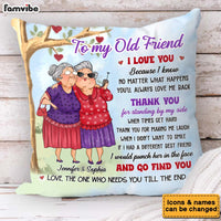 Personalized Gift For Friends To My Old Friend Pillow 30920 thumb 1