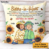 Personalized Gift For Friends Sister In Heart Pillow 31429 thumb 1