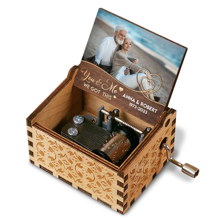 Personalized You And Me We Got This Couple Music Box 30145 1