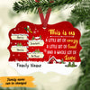 Personalized Family Christmas Signpost MDF Ornament NB52 87O47 1