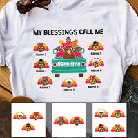 Personalized Grandma Turkey Thanksgiving Christmas T Shirt OB142 85O47 thumb 1