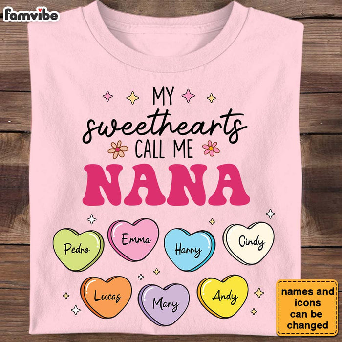 Personalized Gift For Grandma My Sweethearts Call Me Nana Shirt - Hoodie - Sweatshirt 31707 1