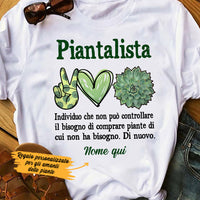 Personalized Plantaholic Piantalista Italian T Shirt AP152 87O36 thumb 1