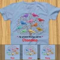 Personalized Grandma Family Tree  T Shirt SB251 65O36 thumb 1
