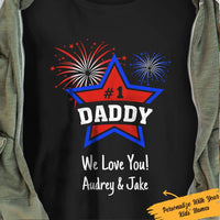 Personalized #1 Daddy Flag T Shirt JN41 81O57 thumb 1