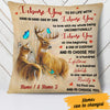 Personalized Couple Deer Hunting Pillow MR82 30O60 (Insert Included) 1