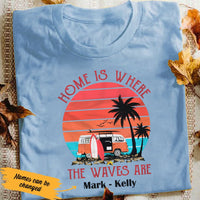 Personalized Surfing White T Shirt JN152 74O53 thumb 1