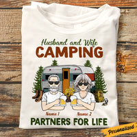 Personalized Couple Camping Partners For Life T Shirt JN173 95O47 thumb 1