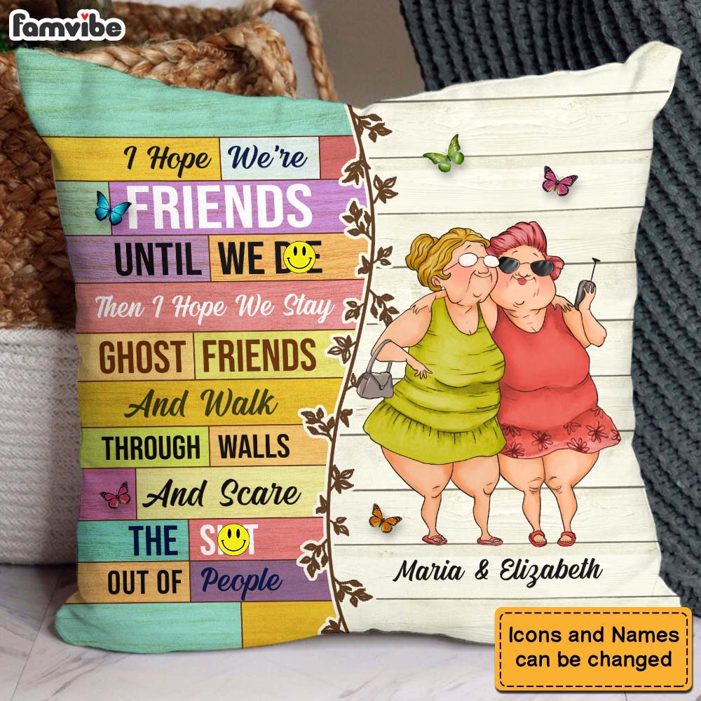 Personalized Gift For Old Friends Sisters Pillow 30766 Primary Mockup