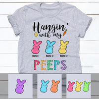 Personalized Hangin' With My Peeps Easter T Shirt FB242 67O53 thumb 1