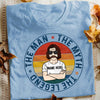 Personalized Dad Grandpa The Man The Myth T Shirt MY33 30O57 1