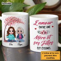 Personalized French Love Between Mom And Daughter Mug 30892 thumb 1