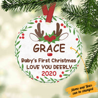 Personalized Baby First Christmas Ornament OB51 85O60 thumb 1