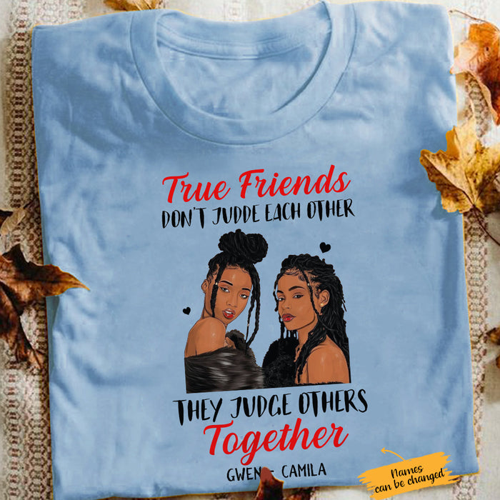 Personalized BWA True Friends Don't Judge T Shirt AG91 67O65 1