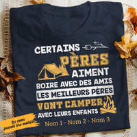 Personalized Dad Camping  Papa French T Shirt AP910 30O58 thumb 1