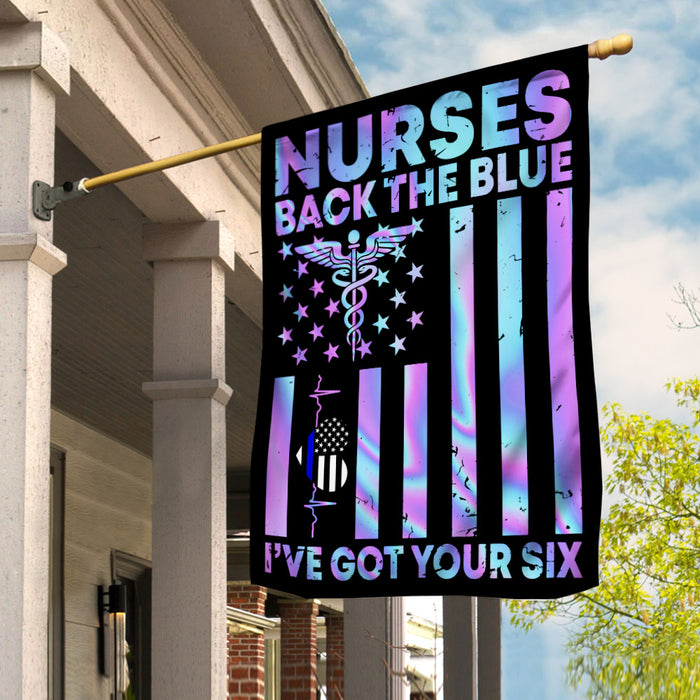 Nurses Back The Blue Police Flag JL113 73O53 1