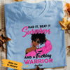 Personalized Breast Cancer Survivor Warrior T Shirt AG212 95O47 1