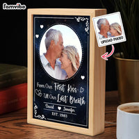 Personalized Gift For Couple From Our First Kiss Picture Frame Light Box 31541 thumb 1
