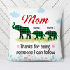 Personalized Elephant Mom Grandma Pillow AP81 26O34 (Insert Included) 1