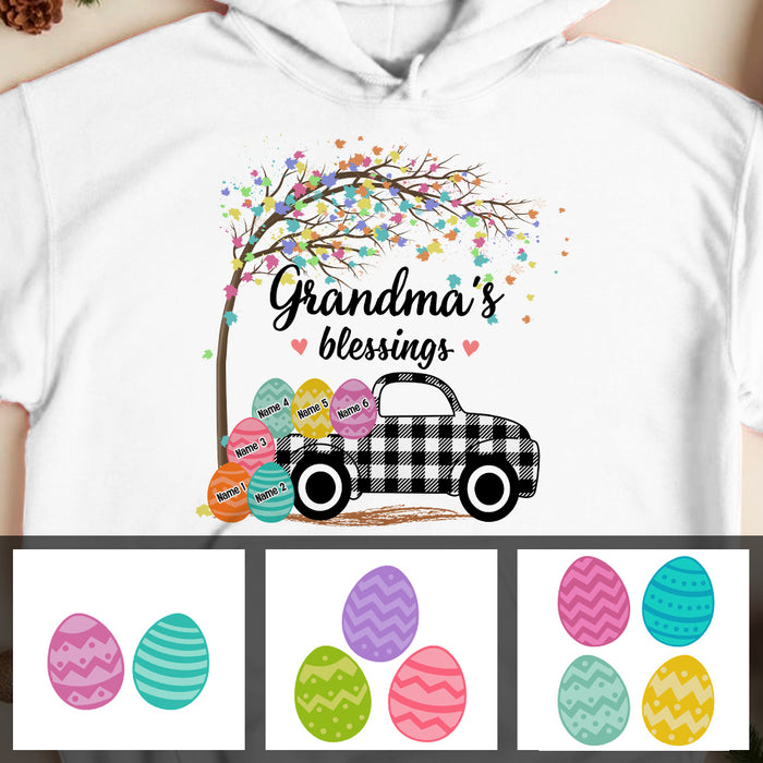 Personalized Grandma Peeps Easter Truck Hoodie FB191 81O36 1