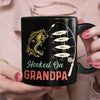 Personalized Fishing Hooked On Dad Grandpa Mug MY131 95O34 1
