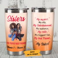 Personalized My Best Friend My Sister BWA Friends Steel Tumbler AG32 28O36 thumb 1