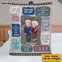 Personalized You Are My Love You Are My Life Couple Blanket 30654 thumb 1