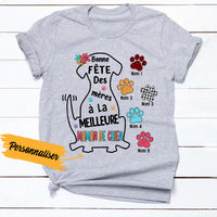 Personalized French Maman Grand-mère Chien Dog Mom Grandma T Shirt AP151 65O36 thumb 1