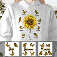 Personalized Mom Grandma Sunflower Hoodie MR262 30O60 thumb 1