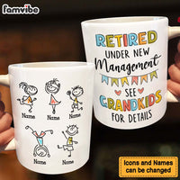 Personalized Retired Under New Management See Grandkids For Details Mug 30704 thumb 1