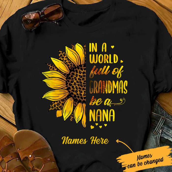 Personalized Grandma Sunflower T Shirt NB262 85O57 1
