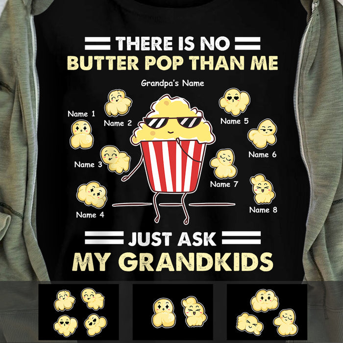 Personalized Dad Grandpa Popcorn T Shirt MY171 30O47 1