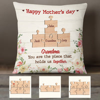 Personalized Mom Grandma Hold Us Together Pillow FB252 95O58 (Insert Included) thumb 1