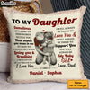 Personalized Gift To My Daughter Dad Always Be My Girl Pillow 31254 1
