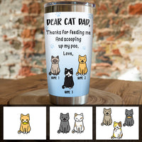 Personalized Cat  Steel Tumbler DB171 73O57 thumb 1
