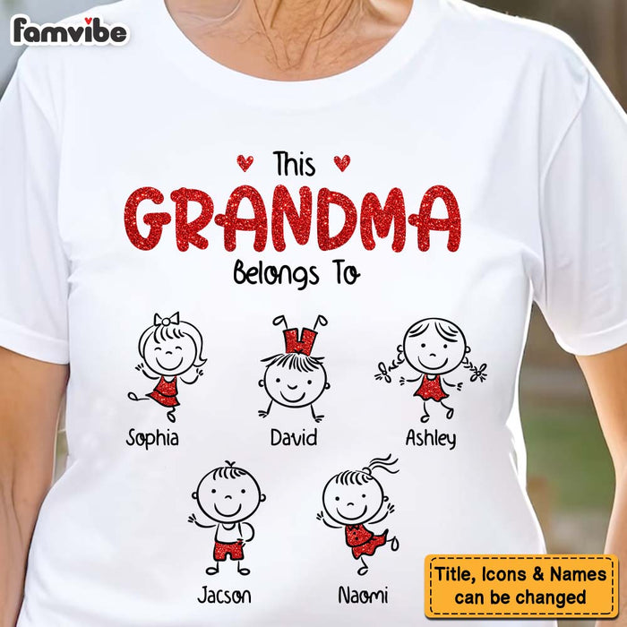 Personalized This Grandma Belongs To Shirt - Hoodie - Sweatshirt 30553 1