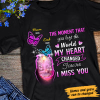 Personalized Memorial Butterfly Mom Dad T Shirt MR314 30O47 thumb 1