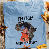 Personalized BWA Okay With Crazy T Shirt JL302 65O65 thumb 1
