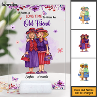 Personalized It Takes A Long Time To Grow An Old Friend Acrylic Plaque 26376 thumb 1