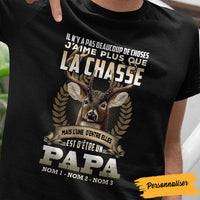 Personalized Papa Chasse French Dad Hunting T Shirt AP1310 67O60 thumb 1