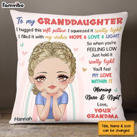 Personalized Gift For Granddaughter Hug This Pillow 24838 thumb 1