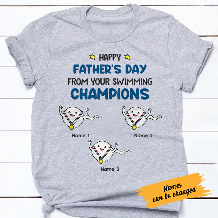 Personalized Dad Grandpa From Swimming Champion T Shirt MY31 95O58 1