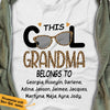Personalized Cool Grandma White T Shirt JN181 81O36 1