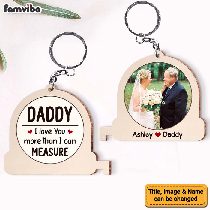 Personalized Gift We Love You Beyond Measure Wood Keychain 25285 1