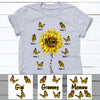 Personalized Mom Grandma Sunflower T Shirt MR262 30O60 1