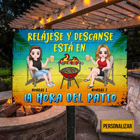 Personalized Spanish Outdoor Patio Metal Sign JR197 23O23 thumb 1