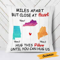 Personalized Family Long Distance Close At Heart Pillow DB63 95O23 thumb 1