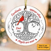 Personalized Angels Are Near Memorial Mom Dad Circle Ornament SB234 30O34 1